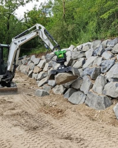 Bagger Natursteine