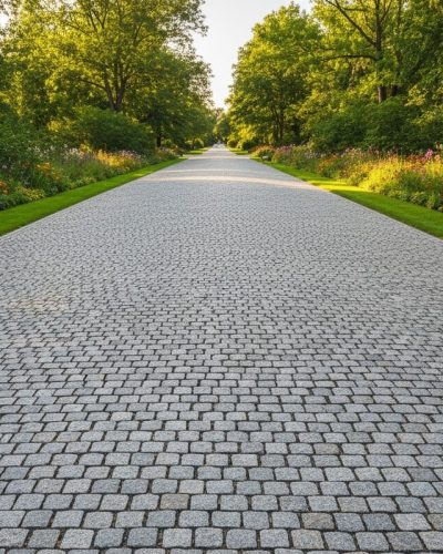 Kopfsteinplfaster Straße