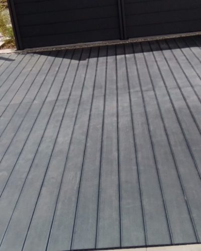 Moderne WPC-Terrasse in Anthrazit mit professionellem Terrassenbau durch Galabau